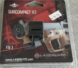 LaserLyte Subcompact V3 FSL-3 Red Laser Sight Standard Rail NEW Sealed