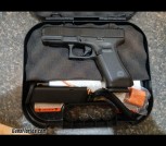 Glock 45 gen5 2 17 round 9mm magazines 1 backstrap orange front site in Glock case excellent shape